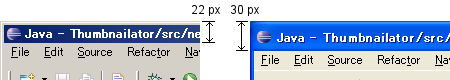 Comparison of Windows XP theme and Classic theme
